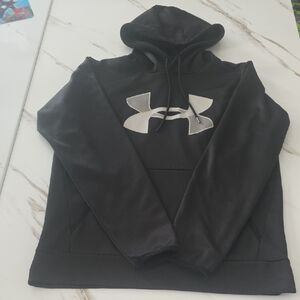 Under Armour Black Hoodie with White Logo